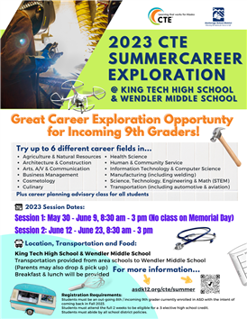 2023 CTE SUMMER CAREER EXPLORATION